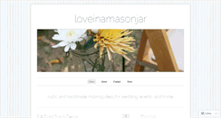 Desktop Screenshot of loveinamasonjar.com